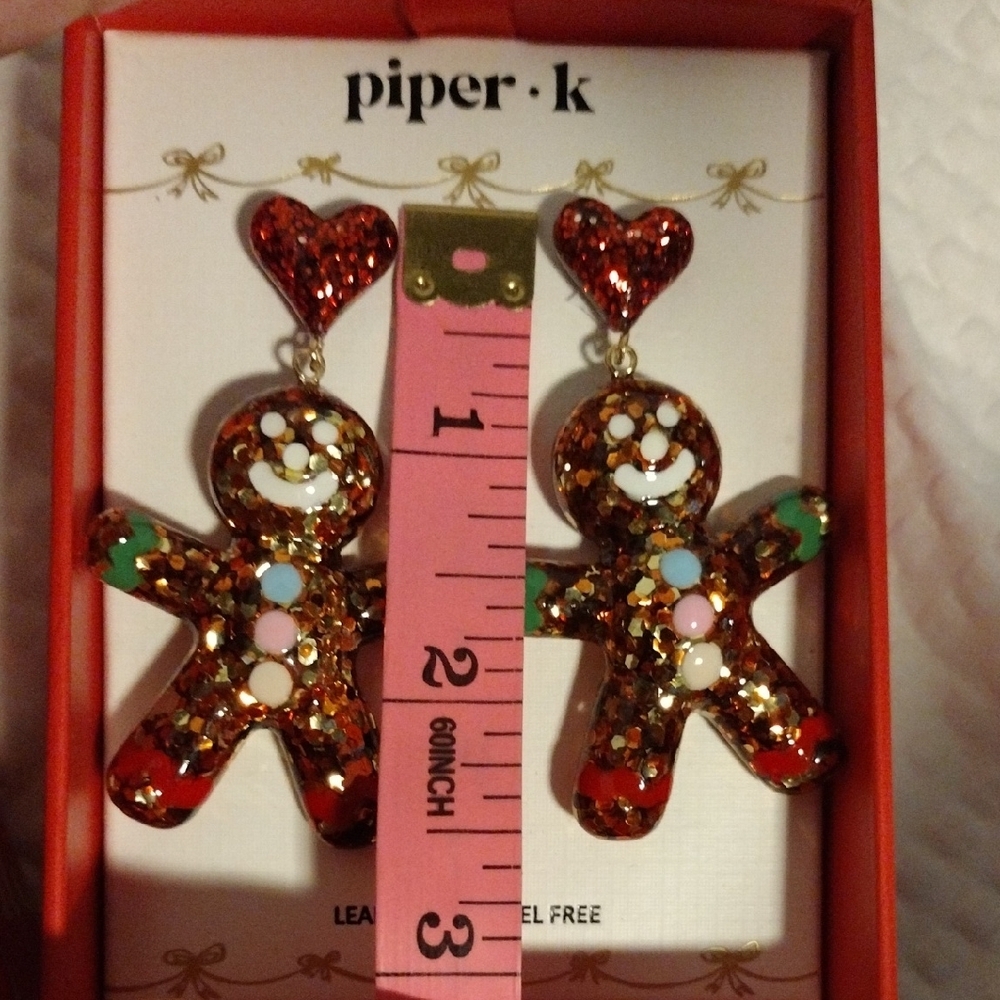 Piper K Multicolor Gingerbread Earrings - Picture 6 of 6